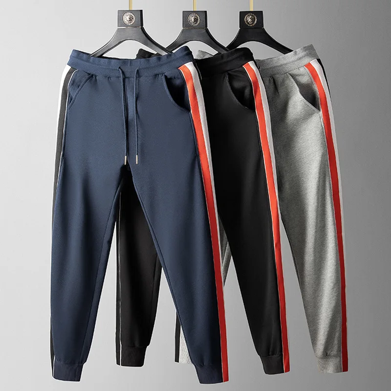 

TB BROWIN Autumn Trouser Men Cotton Sport Striped Casual Korean Fashion Jogigng High Quality Women Bottom Couple Wear