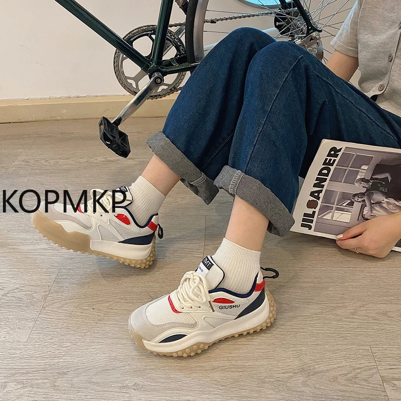 

Sports Shoes Women's Summer Breathable Thin Section 2021 New Daddy Shoes Wild Casual Net Shoes Ins Trendy Women's Shoes