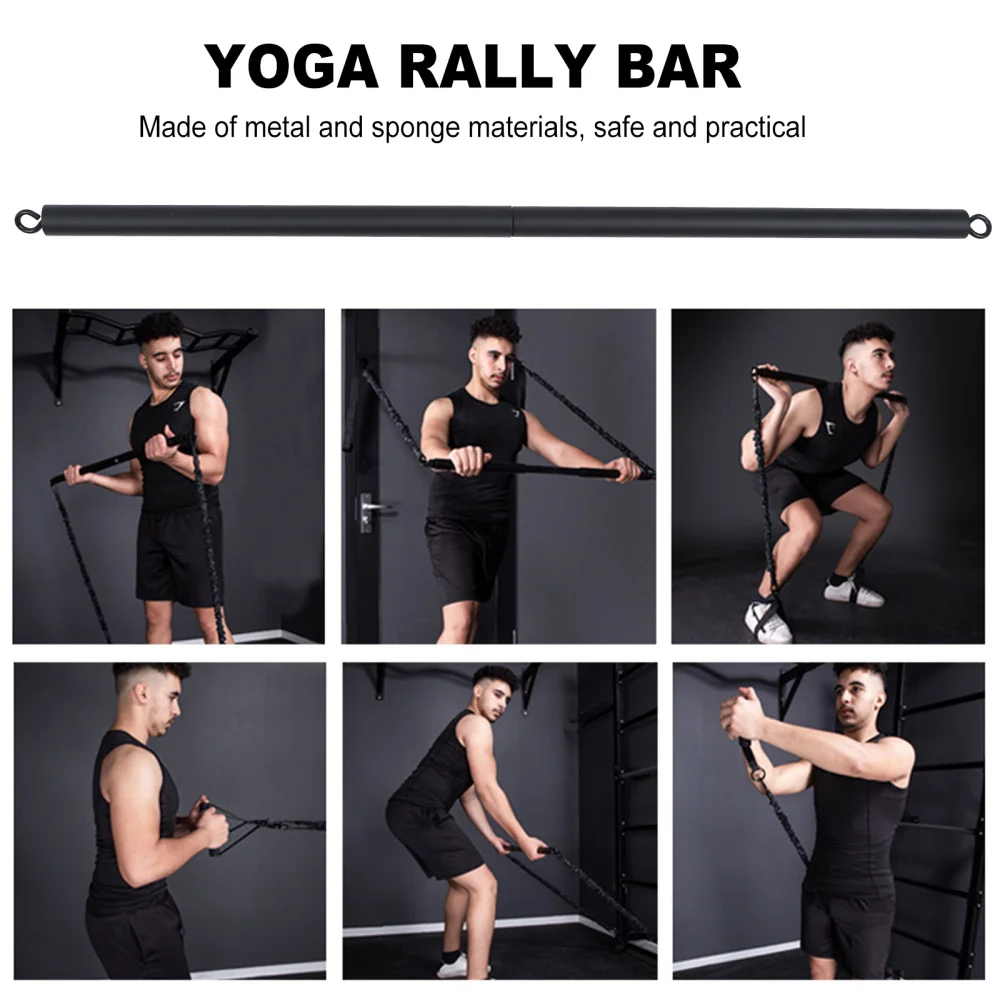 

1pc Practical Yoga Pilates Bar Simple Fitness Equipment Pulling Fitness Bar