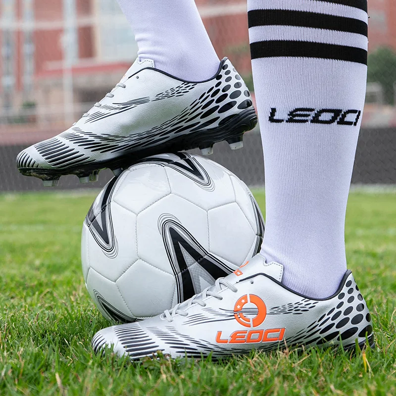 Профессиональные футбольные бутсы унисекс Длинные шипы tf-ботильоны для улицы