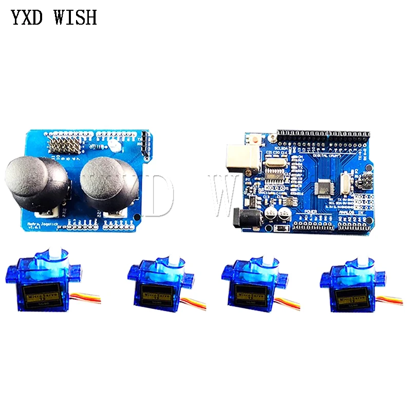 4 Dof unassembly акриловые механическая рука робота манипулятор коготь для arduino Maker