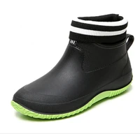 2021men rain boots lovers water shoes male ankle snow boots kitchen working shoes rubber rain shoes waterproof outdoor rain shoe