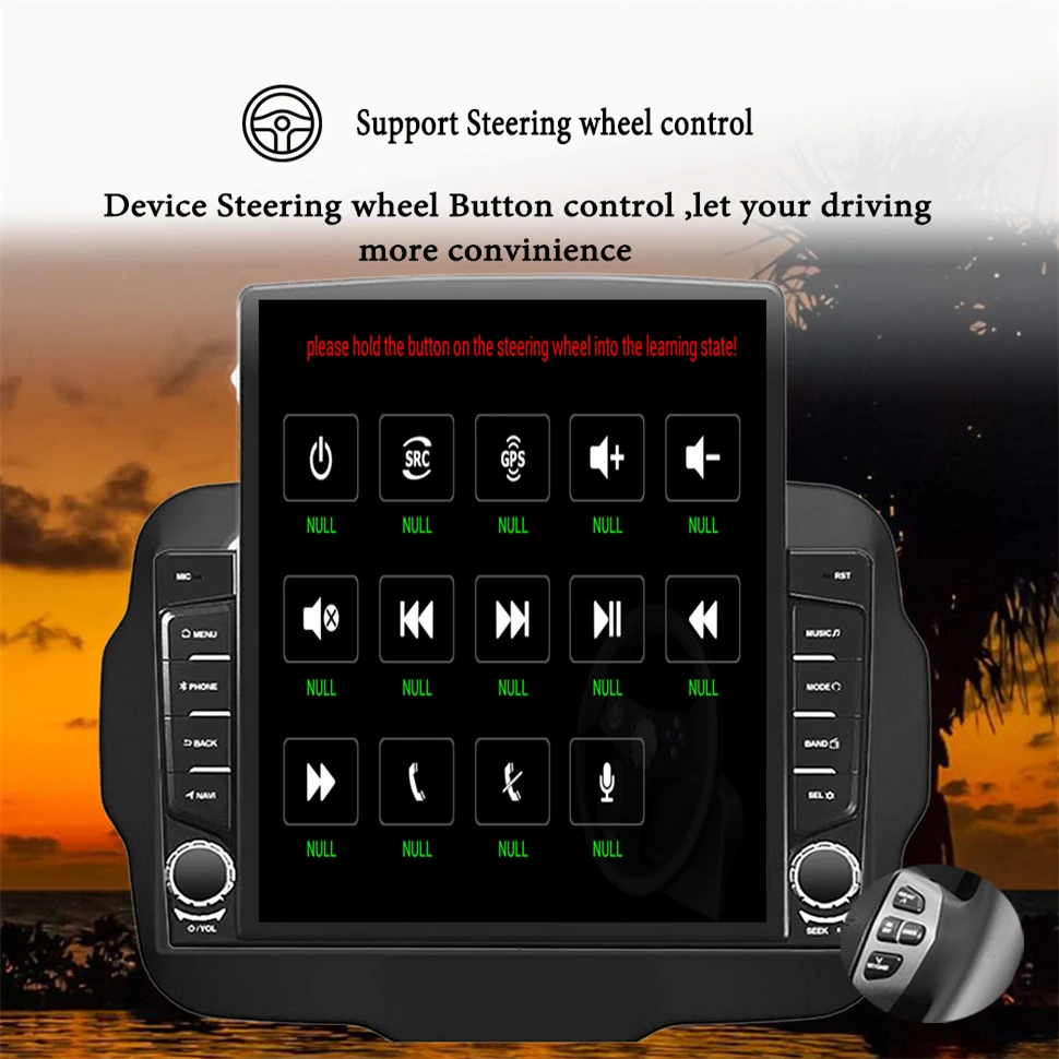 

2 din 8 core android 10 car radio auto stereo for Jeep Renegade 2015 2016 2017 2018 2019 navigation GPS DVD Multimedia Player