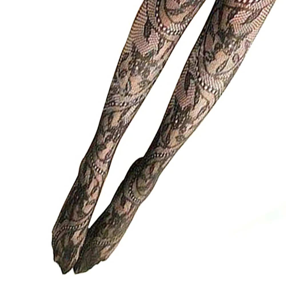 Новинка 2021 женские пикантные прозрачные кружевные сетчатые колготки с узором