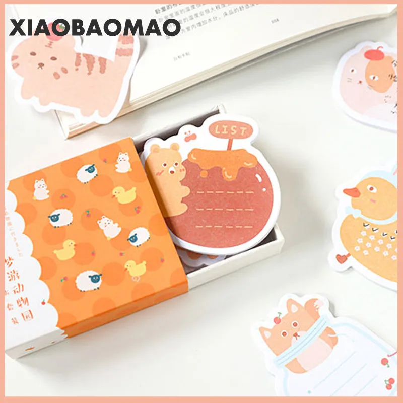 120 листов блокнотов Липкие заметки кавайные милые Клубничные бумажные блокноты