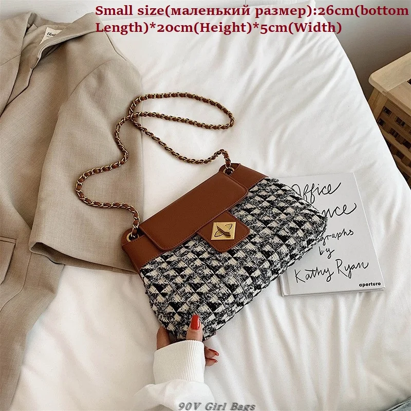 Brown Small DikizFly, роскошные сумки, женские сумки, дизайнерские, известные бренды, сумки через плечо для женщин,, цепи, сумка на плечо, женская сумка для рук - Цвет: Brown Small