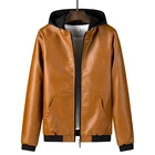 Осенне-зимнее мотоциклетное пальто с капюшоном, коричневая куртка из натуральной кожи, мужской блейзер из натуральной кожи, куртка из натуральной кожи 1920