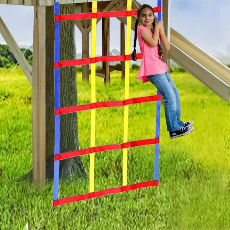 

40JC 1m x 1.5m Climbing Net Obstacle Course Training Net Fordable Playground Equipment Kids' Party Favor Sets Outdoor Games