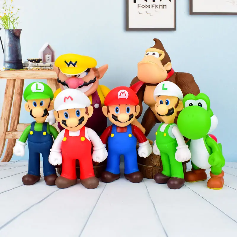 Экшн-Фигурка Super Mario Bros из ПВХ для детей | Игрушки и хобби