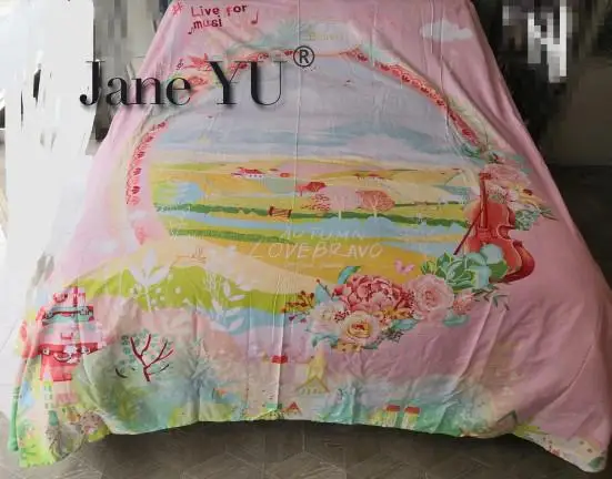 Набираемая фуанна длинная Штапельная хлопчатобумажная шерстяная постельная