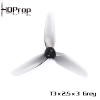 hq 20pcs durable props t3x2 5 2cw2ccw 3 blades grey poly carbonate propellers for roma l3 3inch drone fpv