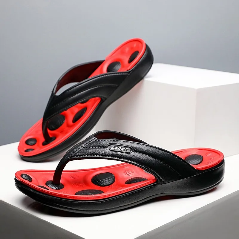 Шлепанцы Leightweight мужские летние пляжные для улицы массажные портативные домашние