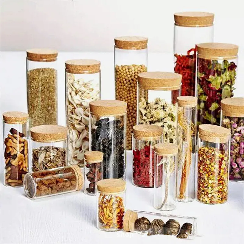 Стеклянная банка для бутылок с крышками жестяные банки коробка хранения специй