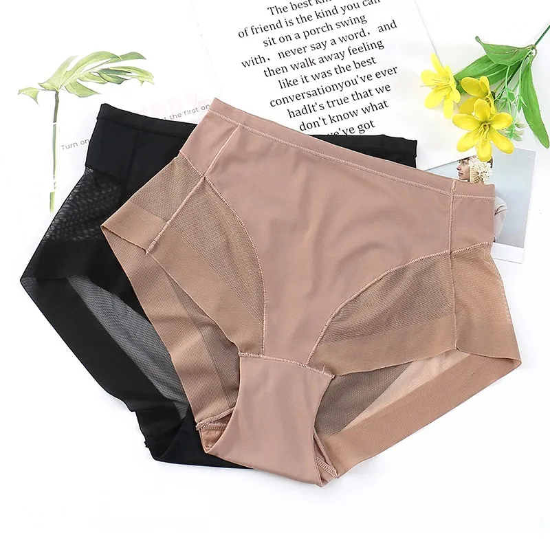 Трусы с завышенной талией Корректирующее белье для похудения женские бесшовные