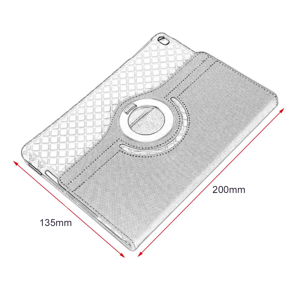 

Super Thin 360 Degree Rotation PU Leather Tablet Cover Case Shockproof Tablet Protective Cover Suitable For iPad mini 1 2 3 4