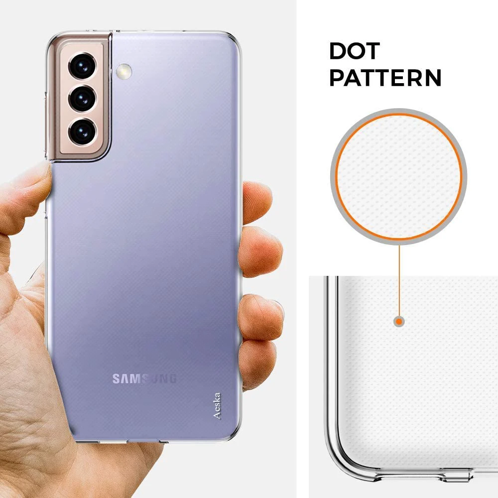 Оригинальный ультратонкий прозрачный чехол для Samsung Galaxy S21 Ultra силиконовый с