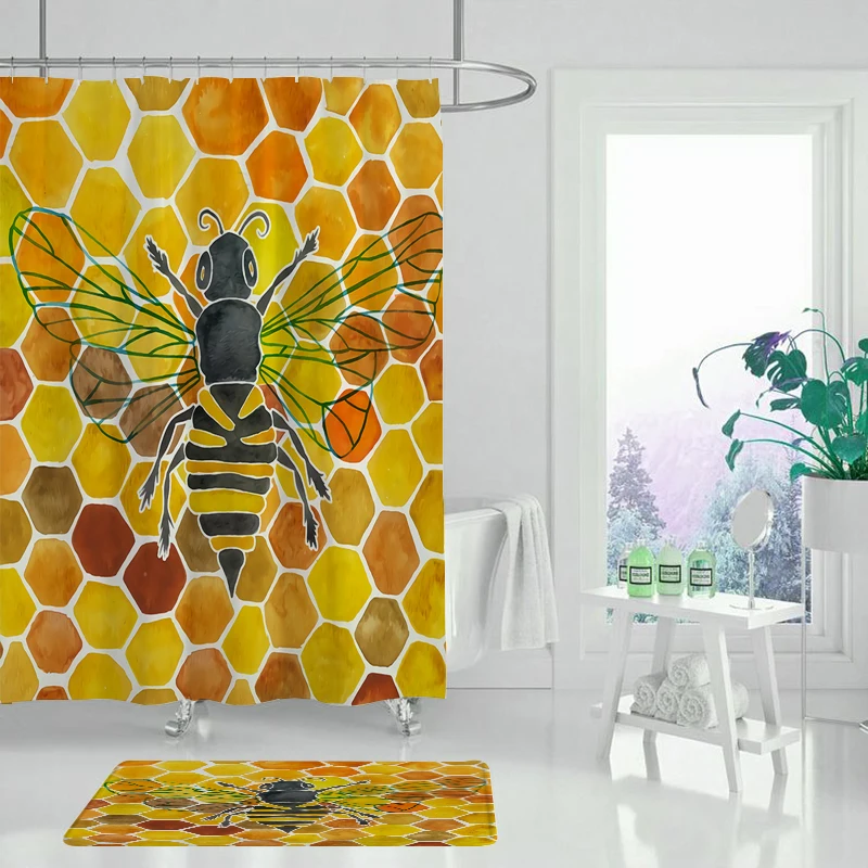 Абстрактный стиль водонепроницаемый и устойчивый к плесени PEVA ванная комната