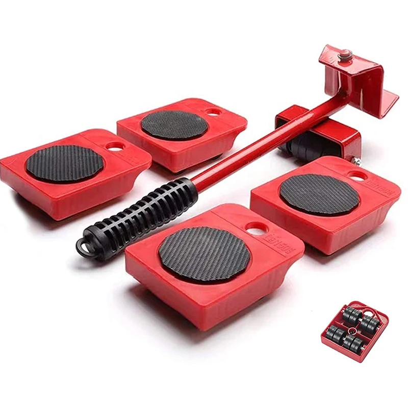 

Профессиональные инструменты для передвижения мебели, тяжелые предметы, аксессуары для мебели, подвижный 4-колесный ролик, Фотоэлементы с 1 ...