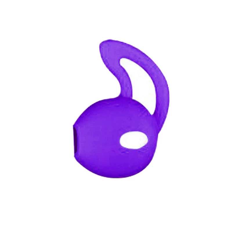 purple right Многоцветный для Airpods 2 Bluetooth беспроводная гарнитура Ушная крышка Нескользящие силиконовые наушники-вкладыши анти-потеря силиконовые наушники/один - Цвет: purple right