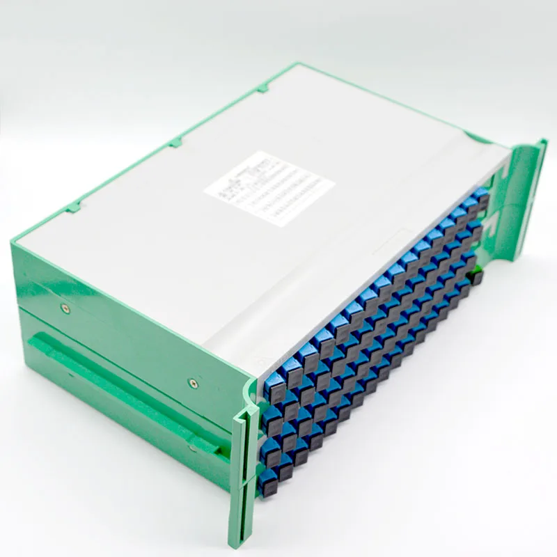 1pcs New 1:64 Tray Optical Fiber Splitter SC square head  Fused Disk 32, 64 Core Optical Fiber Splitter Special Wholesale