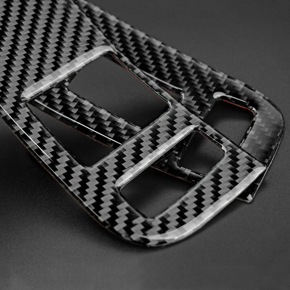 

Accessory Switch Cover Black Window Lift Control For Chevrolet Camaro 2013-2015 Parts Real Carbon Fiber Replacement Sticker