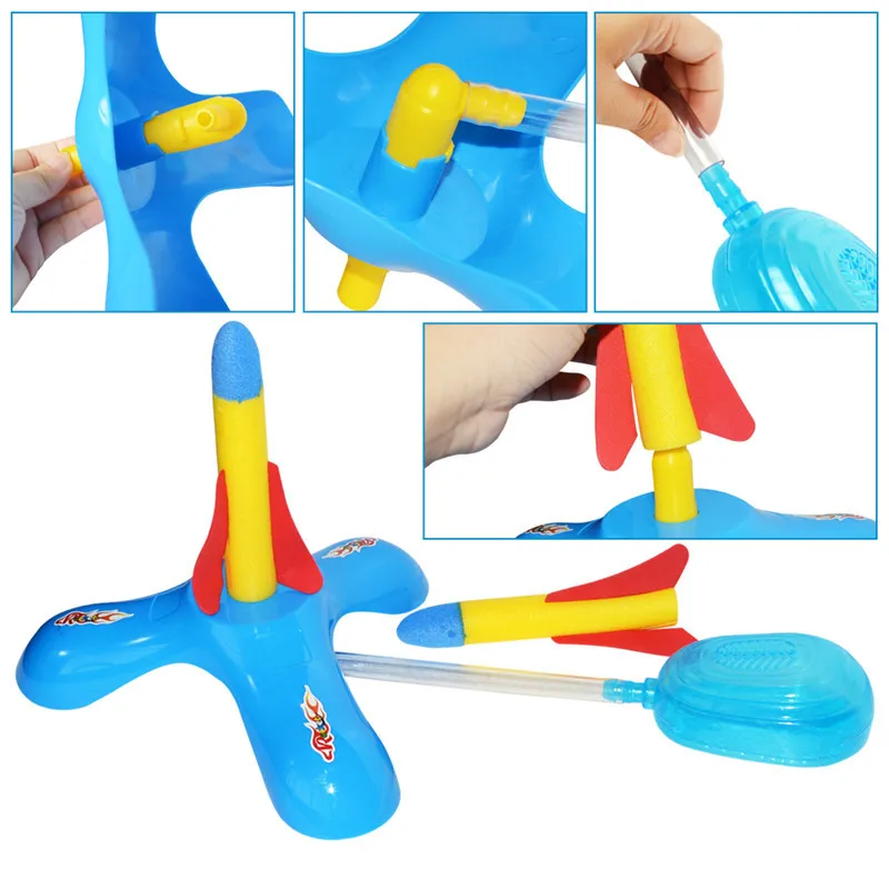 Детские уличные игрушки шаги пузырьковый комплект ракеты веселье Спортивная