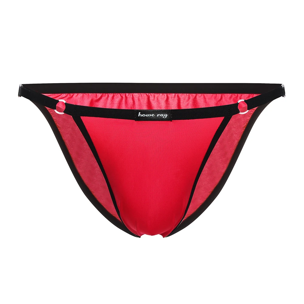 

Strings Lights Briefs Y-front Thongs Underwear Rise See-through Lingerie Jockstrap Silk Pouch Low