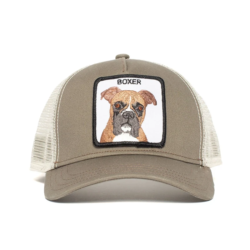 

Бейсболка Мужская Shar Pei с вышивкой животных, летняя, сетчатая