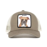 exquisite shar pei animal boxer embroidery anime cute embroidery baseball cap summer mesh mens ms outdoor sunshade hats