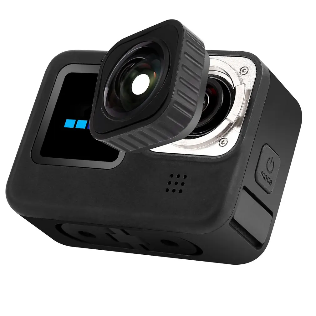 

Optical Glass Wide Angle Lens for Gopro Hero 9 Action Camera Anti-shake Zoom Sense of Space Photo Gopro Accessories of View