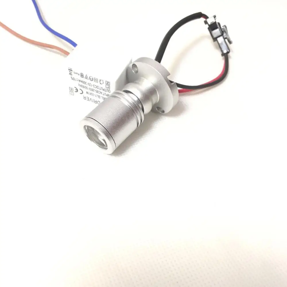 5 шт./лот миниатюрный светодиодный прожектор лампа для шкафа 3 Вт светильник