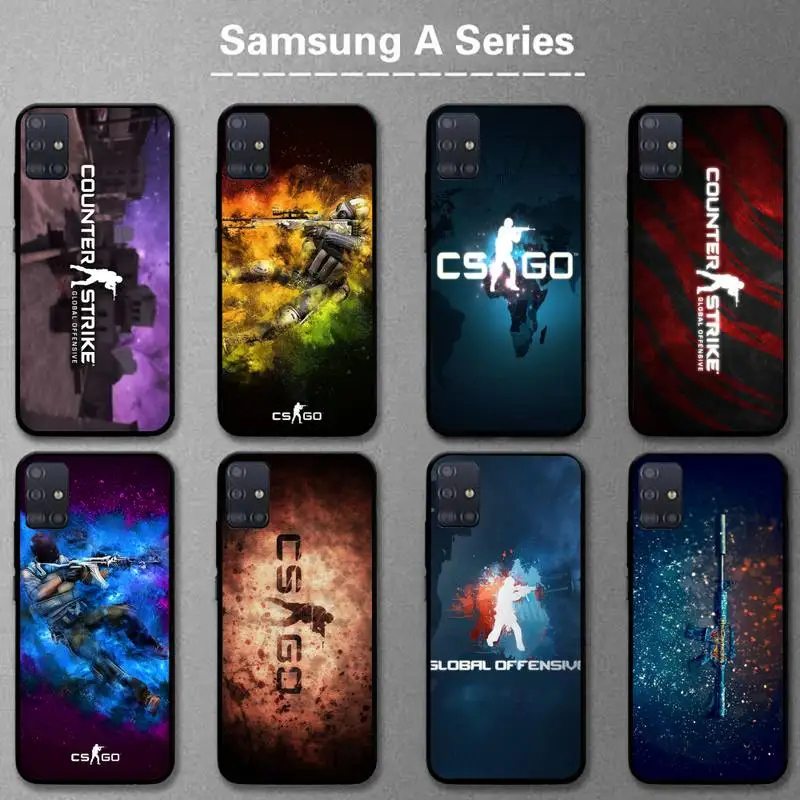 

Cool Counter Strike CS GO Game Phone Case For Samsung A01 A10 A02 A20 A31 A40 A50 S A52 A51 A70 A71 A80 A91 Cover Fundas Coque
