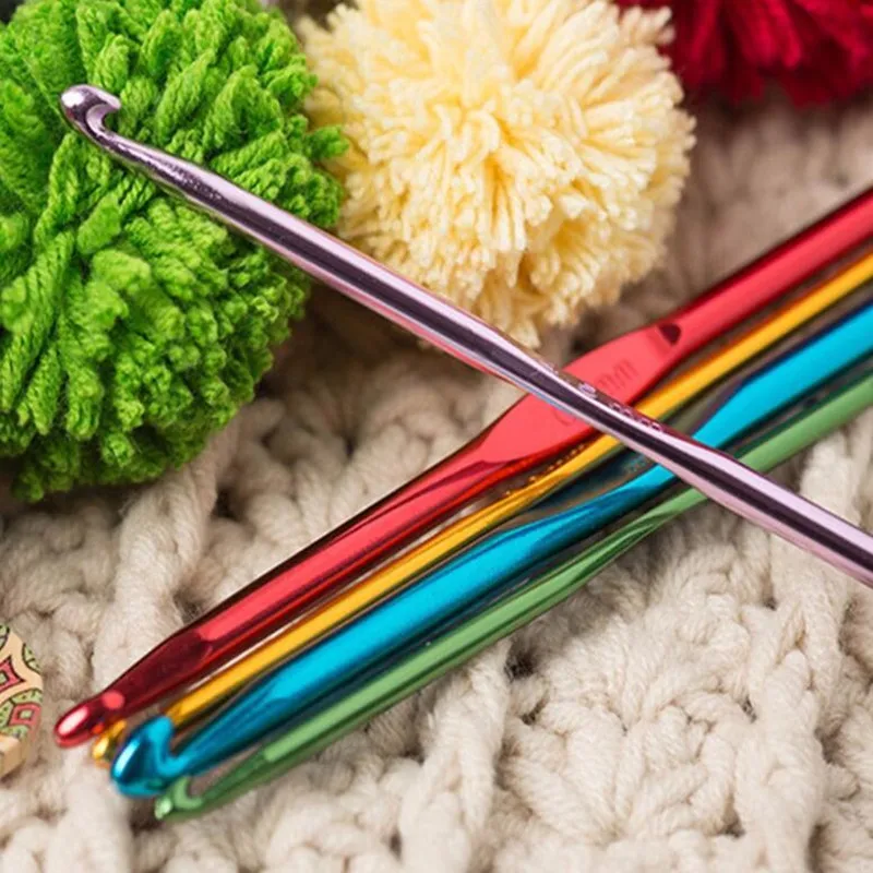 

22pcs/set Hand Sewing Needles Knitting Needles Metal Crochet Sweater Needles Suit Stainless Steel Aluminum Crochet Set