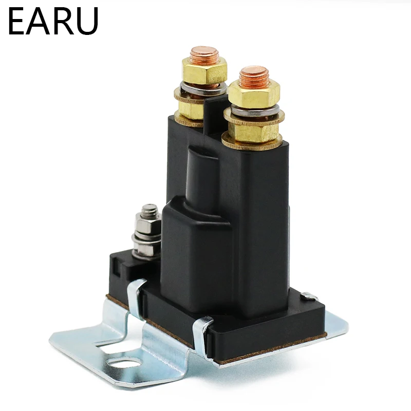 Двойное реле запуска батареи 4 Pin большой ток 500A 12V 24VDC автомобильный выключатель питания, пусковое реле, автоматический пусковой контактор сильноточный