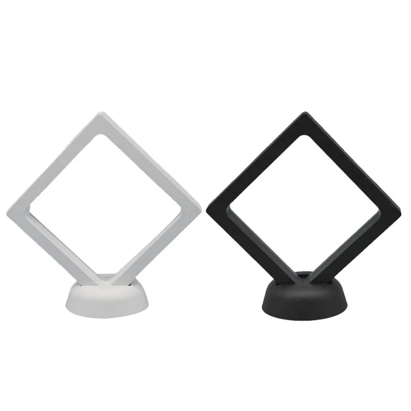 

Transparent Jewelry Necklace Pendant Suspension Display Stand, Acrylic PET Film Nail Sticker Packaging Box Shoot Props