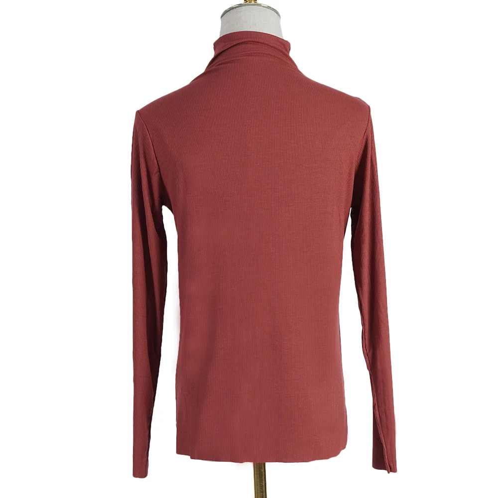 Модная мусульманская женская рубашка с длинным рукавом и высоким воротником