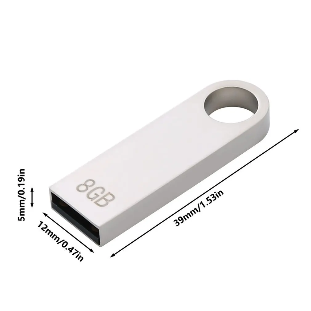 

Metal Mini Positive Circle Small And Exquisite Stainless Steel U Disk Smith Work Music Usb Flash Drive Portable Key Ring
