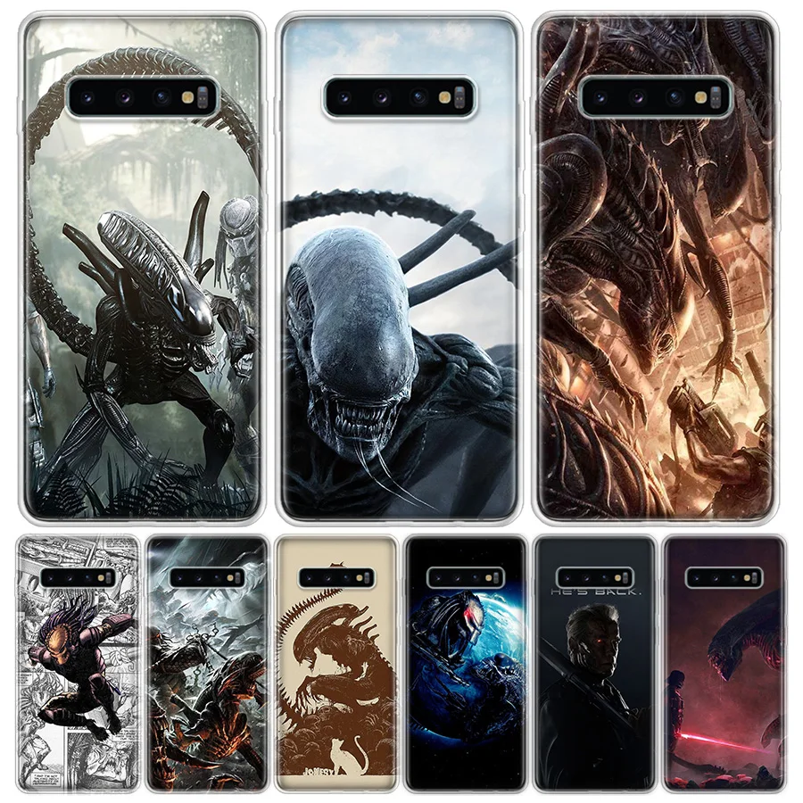 Чехол для телефона Alien vs Predator Samsung Galaxy A90 A71 A70 A51 A50 A10 A11 A41 A30 A40 M30S A01 A6 A7 A8 A9 Plus|Бамперы|