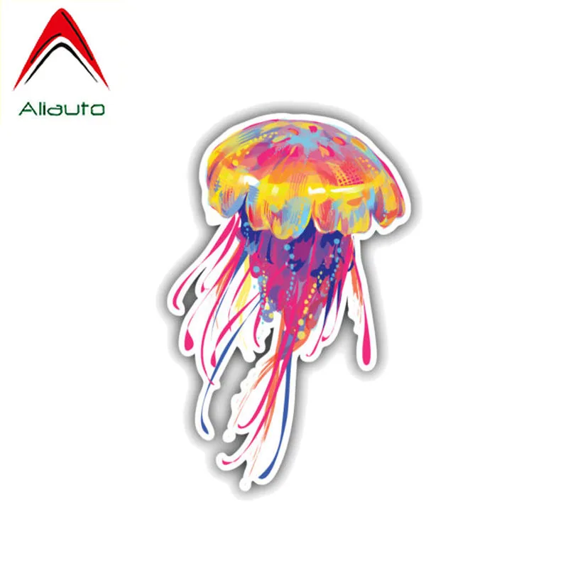 Aliauto креативные красочные медузы автомобиля стикер аксессуары ПВХ