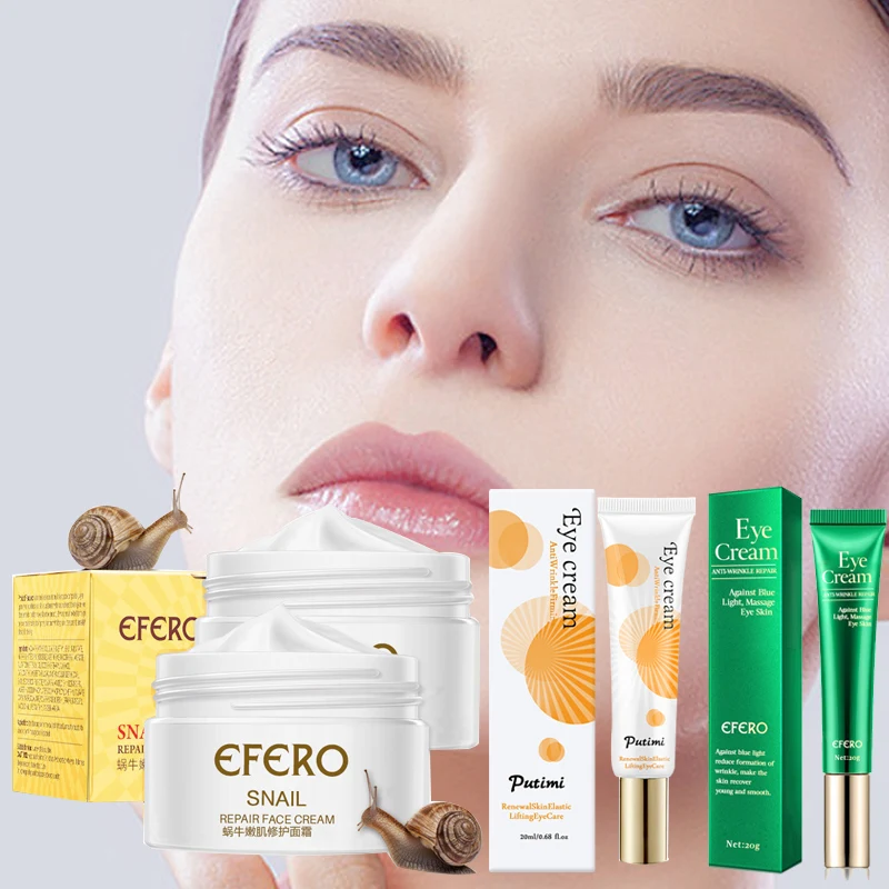

2pcs/set Collagen Eye Cream Anti Wrinkle Remove Eye Bags Anti Dark Circles Eye Care Essence Against Puffiness Smooth Eye Cream