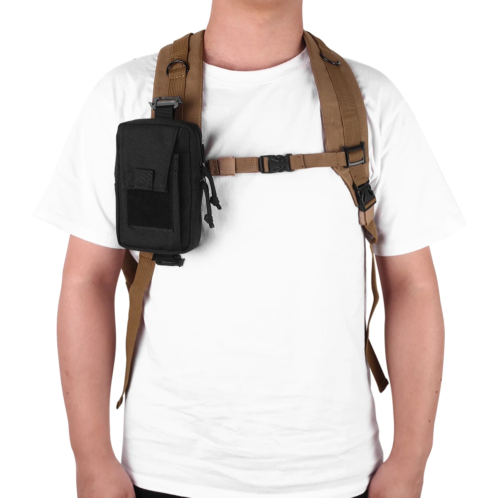 1000D Tactical Molle Pouch Outdoor Mobile Phone Wallet EDC Waist Bag Utility Vest Backpack Hanging for Hunting Camping | Спорт и