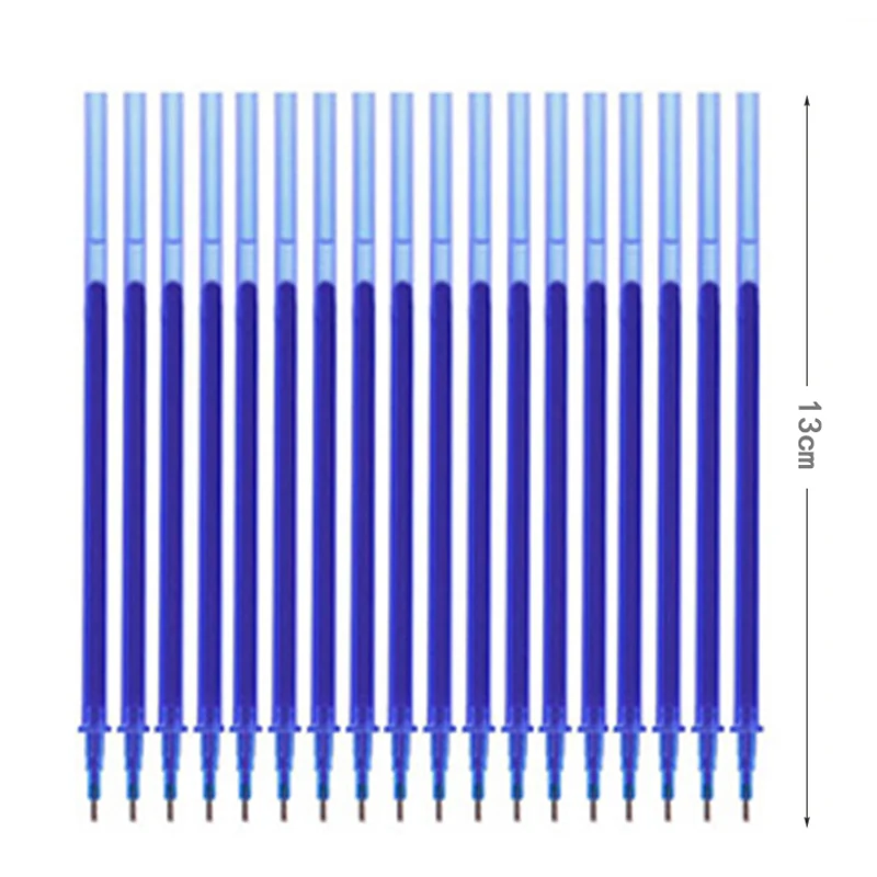 

20Pcs/lot Kawaii Magic Erasable Pen Set 0.5mm Washable Handle Gel Pens for Office School Students Gift Blue Black Ink Stationery
