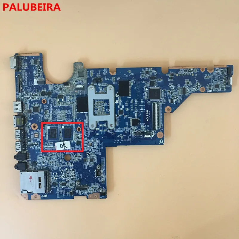 PALUBEIRA 595183-001 631596-001 615580-001 608824-001 аккумулятор большой емкости для hp CQ42 G42 G62 CQ62 Материнская плата ноутбука DAOAX1MB6F0 DA0AX1MB6H1