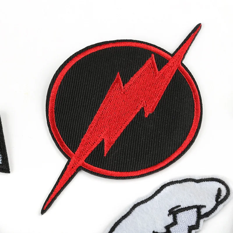 Мультяшные регулируемые нашивки для одежды полосатые значки вышитые наклейки на