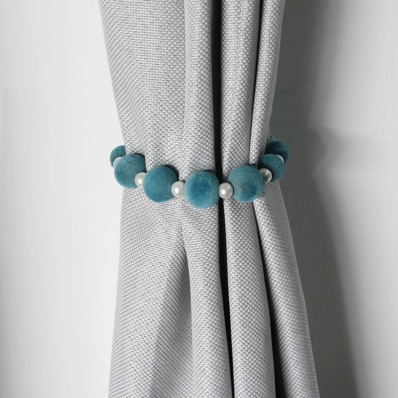 1 шт Шторы Tieback аксессуары декоративные современные подвесные помпоном жемчуг