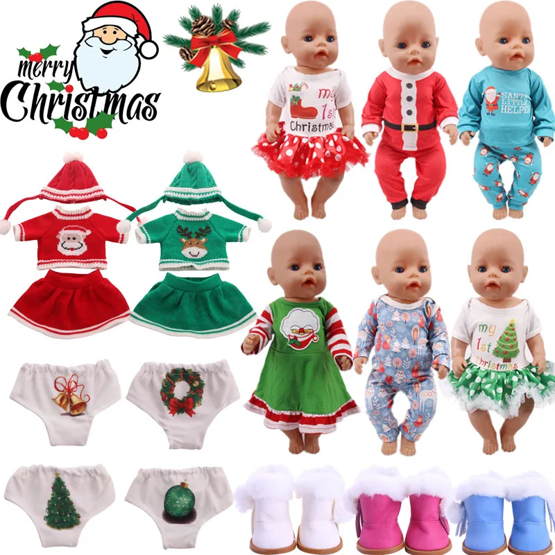 Рождественская серия одежды вечерние аксессуары для новорожденных 18 дюймов