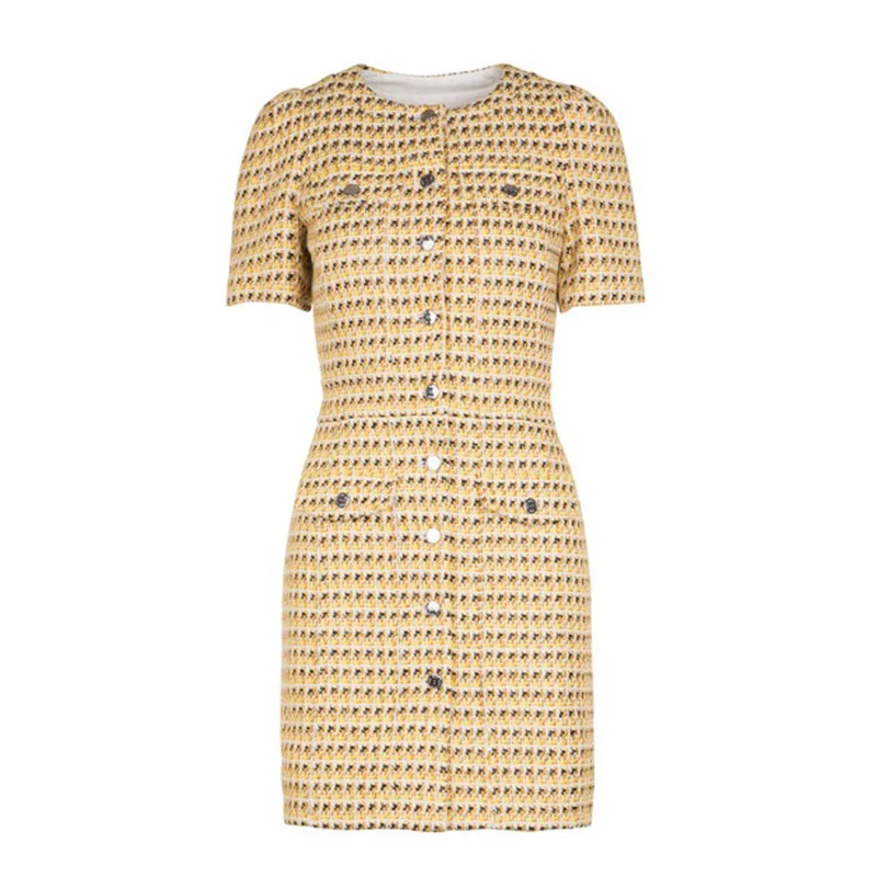 

Maje autumn and winter dress 2020 new femininity Goddess Dress Small fragrance skirt super fairy Woven Dress