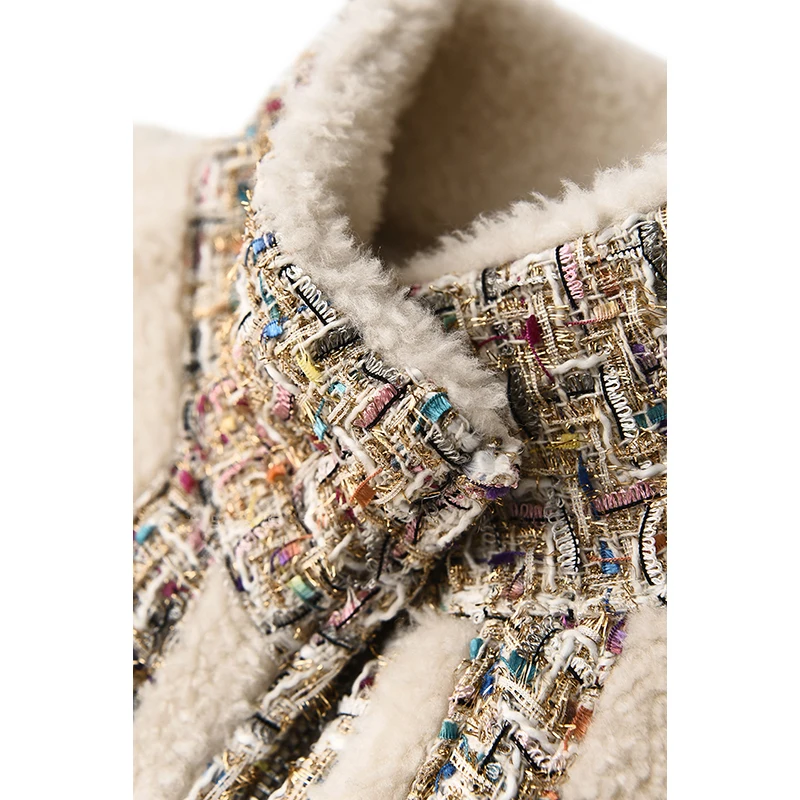 Tajiyane шуба из натурального меха зимняя куртка женская одежда шерсти ножницы 2021