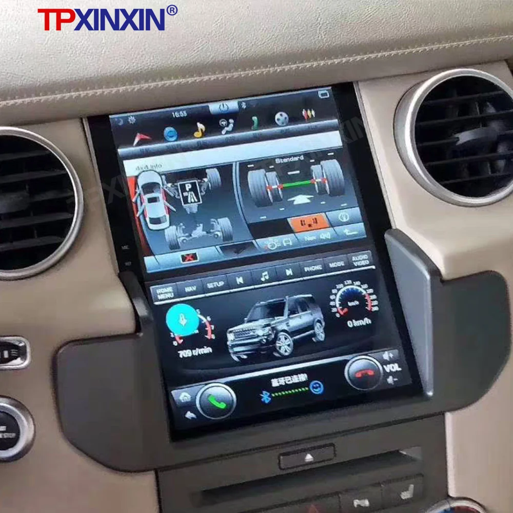 Автомагнитола для Land Rover Discovery 4 2009-2016 Android 9 64 ГБ магнитола мультимедийный плеер