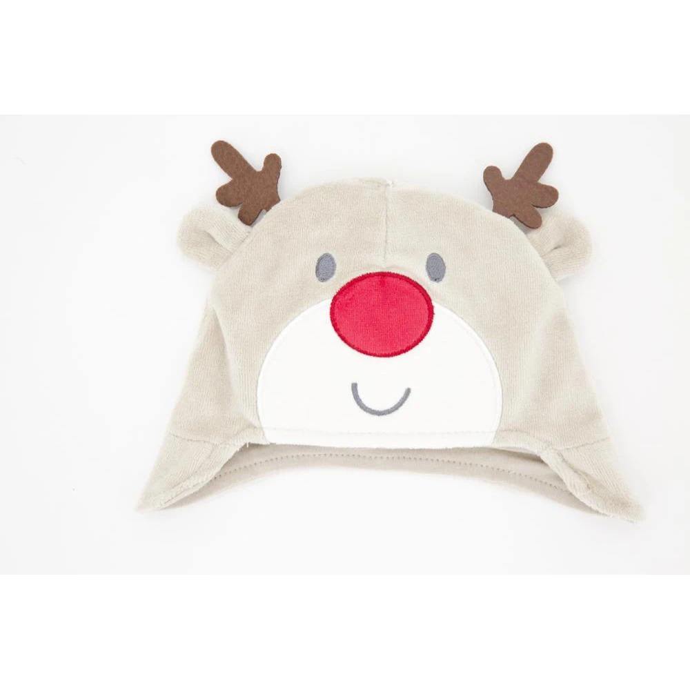 Honeyzone Рождественская Детская шапка с оленем комплект для новорожденных реквизит